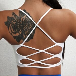 Backless criss-cross bra-WX8233